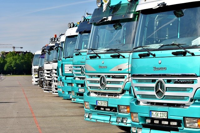 Een vrachtwagen besturen